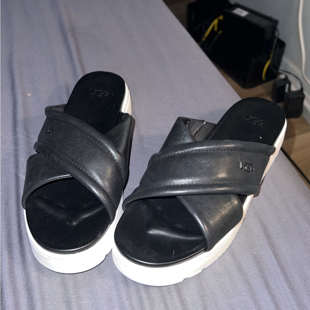 UGG Women's Black Slide Sandals